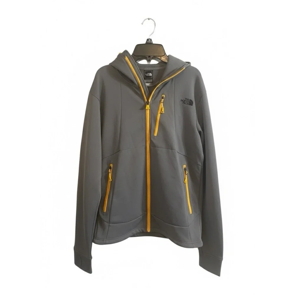 🔥The North Face 🤑Steep Series Hoodie Flash Dry Full‎ Zip Grey Yellow Men's S